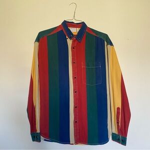 Menʼs ASOS 90ʼs-inspired oversized stripe shirt
